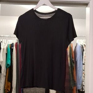 Nine West Black Short Sleeve Tee Classic Top